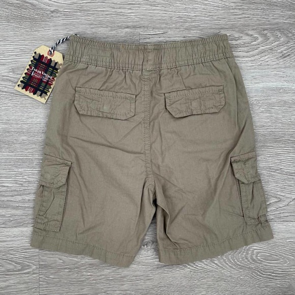 NWT - Tailor Vintage -Stretch Poplin Pull-on Cargo Khaki Shorts - Boys Size 4 - Picture 8 of 11
